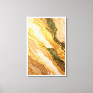 Luxus-Grün-Gold-Marmor-Wandkunst Faux-Leinwand-Dru Leinwanddruck