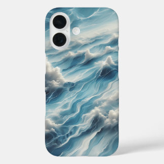 Luxus-Handyhülle mit tiefblauen Meereswellen - Abs iPhone 16 Hülle
