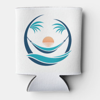Luxus-Hängematten-Sonnenuntergangs-Logo Dosenkühler