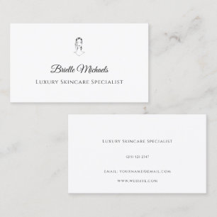 Luxus Hautpflegespezialist Minimal Elegant Visitenkarte