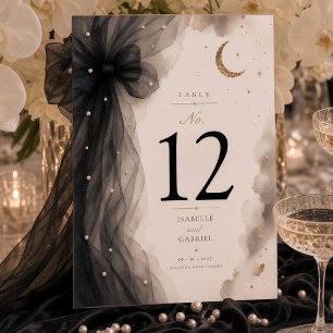 Luxus-Himmelsmond-Hochzeit Tischnummer