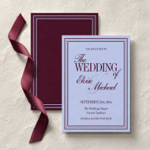 Luxus-Hochzeit in Periwinkle und Pflaume 