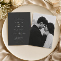 Luxus-Hochzeit in Schwarz und Gold im minimalistis