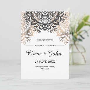 Luxus-Hochzeitseinladung, Elegante minimalistische Einladung