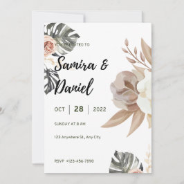 Luxus-Hochzeitseinladung im Goldfolien-Stil Einladung