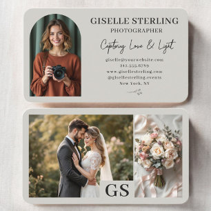 Luxus-Hochzeitsfotograf Foto Visitenkarte