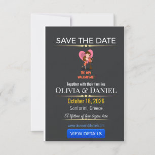 Luxus-Hochzeitskarte mit Foto zur Vorankündigung Save The Date