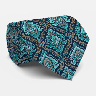 Luxus-Hochzeitskrawatte in Marineblau und Smaragdg Krawatte