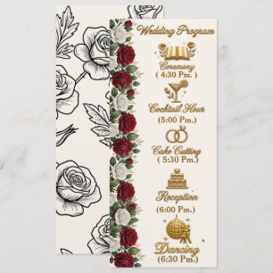 Luxus-Hochzeitsprogramm New York Rose mit vollstän Programm