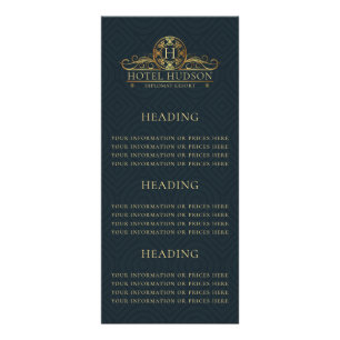 Luxus Hotel Informationen oder Preis Werbekarte