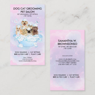 Luxus-Hunde- Katzen-Grooming-Spa Visitenkarte