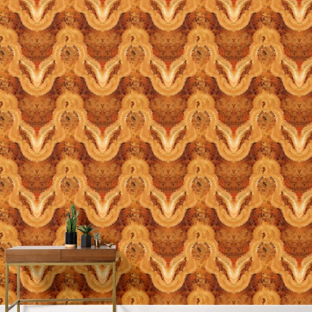 Luxus-Imitat Burled-Holz Tapete (Hausflur)