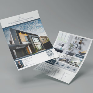 Luxus-Immobilien-Inserat-Eigenschaft  Flyer