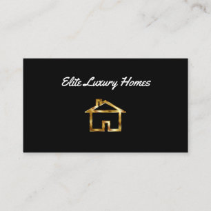 Luxus-Immobilien-Thema Visitenkarte