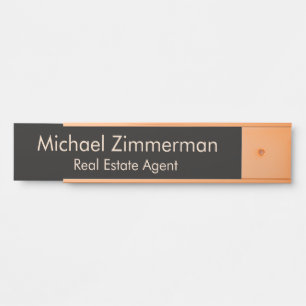 Luxus-Immobilienmakler-Schild für das Büro eines I Türschild