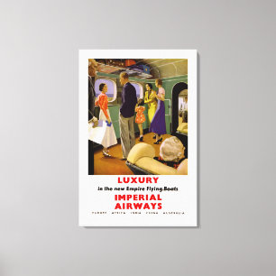Luxus in den neuen Empire-Flugbooten - M Leinwanddruck