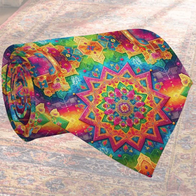 Luxus-Indisch-Designer-Teppich | Faux-Silk-Halstuc Krawatte (Von Creator hochgeladen)
