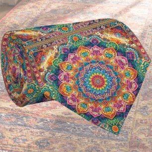 Luxus-Indisch-Designer-Teppich Faux-Silk-Schlips Krawatte