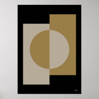 Luxus-Japandi-Geometric-Alignment-Wandkunst 13 Poster