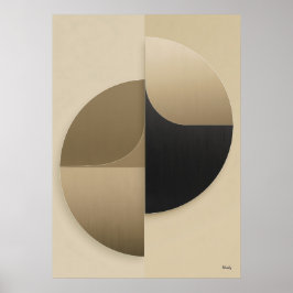 Luxus-Japandi-Geometrisch-Abstrakt-Wandkunst Poster