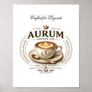 Luxus-Kaffee-Wandkunst-Druck Poster