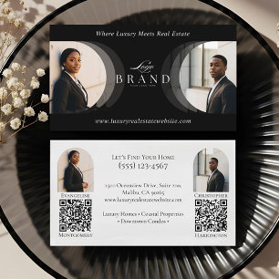 Luxus Klasse Doppelagent Professionelle Immobilien Visitenkarte