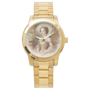 Luxus, Klassik, schöne Prinzessin, europäischer St Armbanduhr