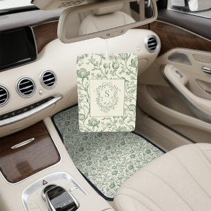Luxus-Klassiker Sage French Toile Monogramm-Wappen Autolufterfrischer