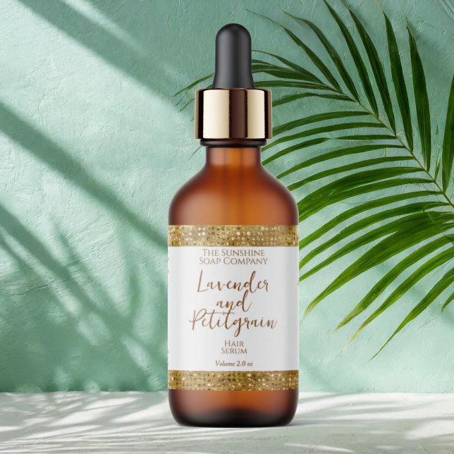 Luxus-Kosmetikmarke - White & Gold Glitzer (Von Creator hochgeladen)