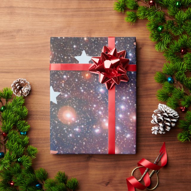 Luxus Kosmische Stern Galaxy Geschenkpapier. Geschenkpapier (Feiertagsgeschenk)