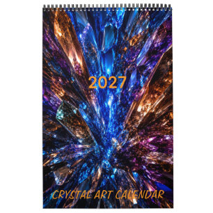 Luxus-Kristall-Tiefe 3D 2027 Kalender