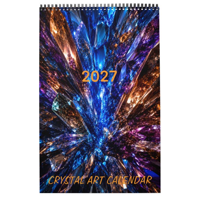 Luxus-Kristall-Tiefe 3D 2027 Kalender (Titelbild)