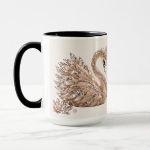 Luxus Kristallschwan Tasse