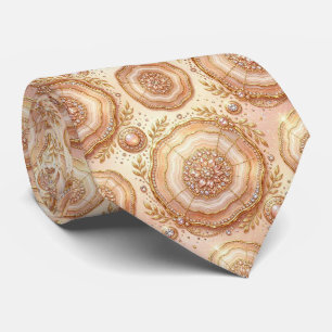 Luxus-Kunstseide Rosen-Gold-Geoden-Schlips Krawatte