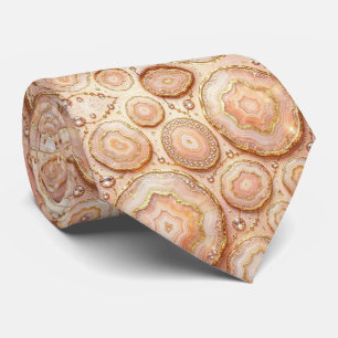 Luxus-Kunstseide Rosen-Gold-Geoden-Schlips Krawatte