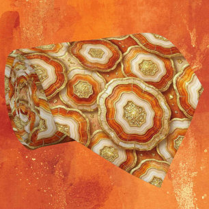 Luxus-Kunstseide   Rost + Gold-Geoden-Krawatte Krawatte