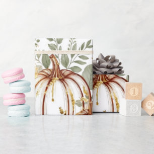 Luxus-Kürbis-Halloween-Verpackungspapier mit Goldf Geschenkpapier