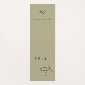 Luxus Labrador Yoga Mat | Personalisierter Name Yogamatte