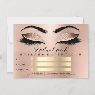 Luxus Lashes Pink Browns Makeup Zertifikat Geschen