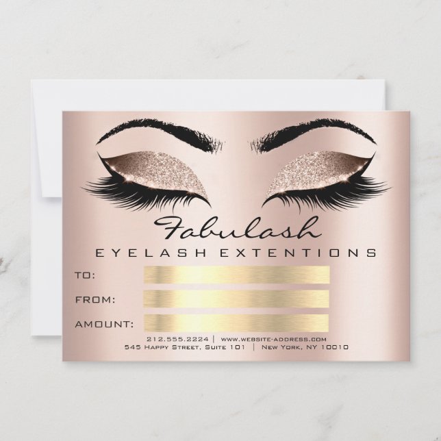 Luxus Lashes Skin Makeup Artist Geschenk (Vorderseite)