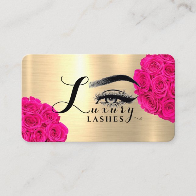 Luxus Lashes Visitenkarte (Vorderseite)