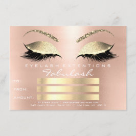 Luxus Lashes White Gold Makeup Zertifikat Geschenk