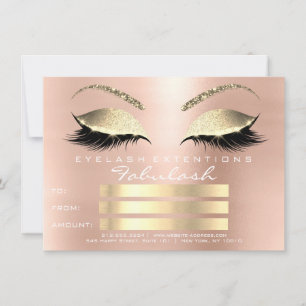 Luxus Lashes White Gold Makeup Zertifikat Geschenk