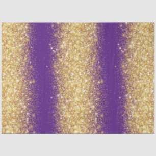 Luxus Lila Gold Glitzer Seidenpapier
