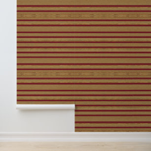 Luxus Linen Moderne Burgundy Gold Collection Tapete