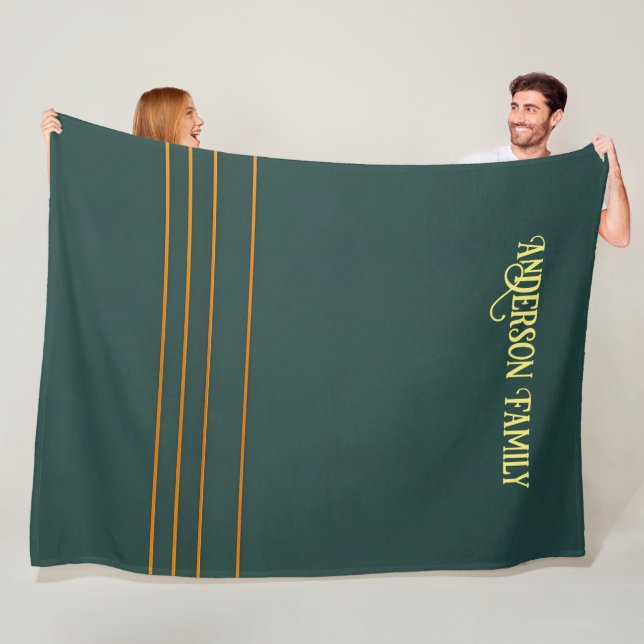 Luxus Linen Popular Green Gold Texture Collection Fleecedecke (Beispiel)