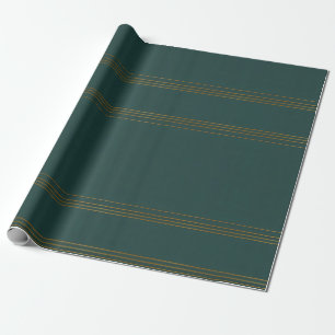 Luxus Linen Popular Green Gold Texture Collection Geschenkpapier