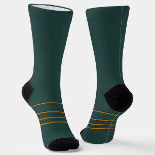 Luxus Linen Popular Green Gold Texture Collection Socken