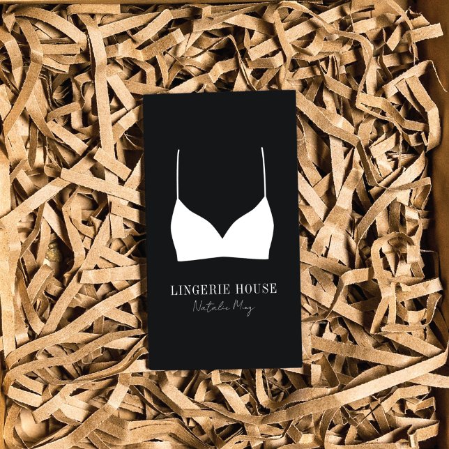 Luxus-Lingerie-Boutique-Logo Visitenkarte (Von Creator hochgeladen)