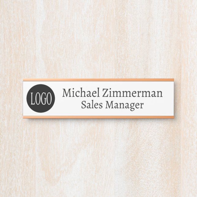 Luxus-Logo-Büro-Türschild Türschild (Vorderseite )